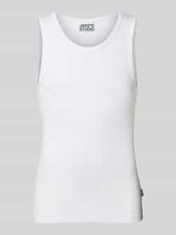 JAKE*S STUDIO MEN Tanktop met ronde hals en labeldetail