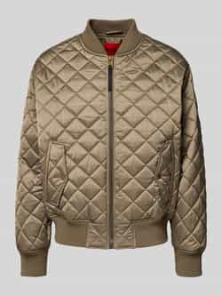 HUGO Regular fit gewatteerd jack van gewatteerd satijn model 'BICOL2541'