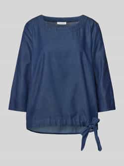 Christian Berg Woman Regular fit jeansblouse met ronde hals