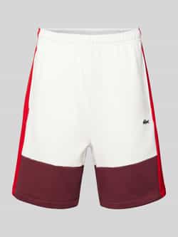 Lacoste Regular fit sweatshorts in colour-blocking-design