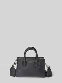 Boss Mini tote bag met labelapplicatie van metaal model 'SANDY'