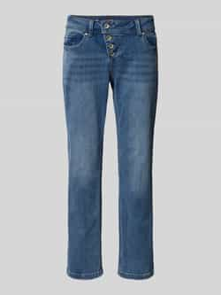 Buena Vista Regular fit jeans met asymmetrische knoopsluiting model 'Malibu'