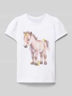 Name it T-shirt met ronde hals model 'HANI'