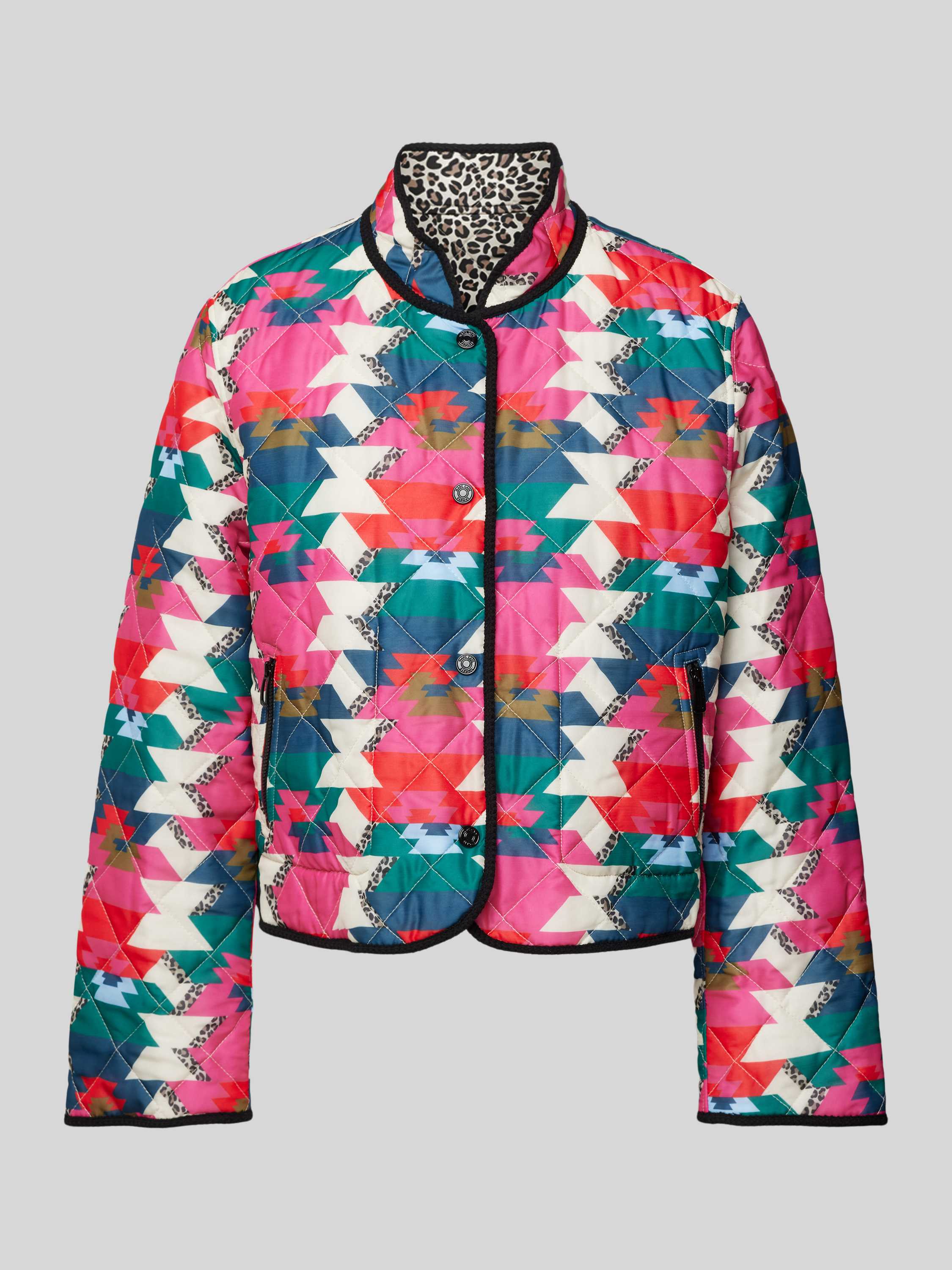 Marc Cain Omkeerbare Pufferjas met Print Multicolor Dames