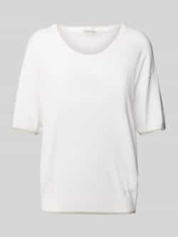 Liu Jo White Gebreide pullover met ronde hals
