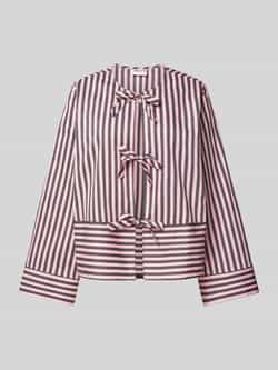 Jake*s Casual Relaxed fit blouse met vetersluiting