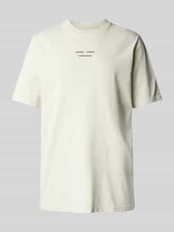 Samsøe T-shirt met labelprint model 'MARCUS'