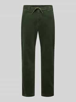 MCNEAL Tapered fit corduroy broek met structuurmotief