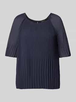 S.Oliver BLACK LABEL Regular fit chiffon blouse met korte raglanmouwen