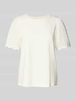 Vila T-shirt met broderie anglaise model 'CELIANA'