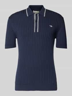 Gant Slim fit poloshirt met labelstitching