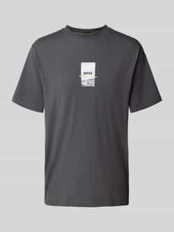BOSS Green Regular fit T-shirt van katoenmix