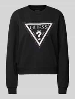 Guess Sweatshirt met labelstitching model 'PYTHON'