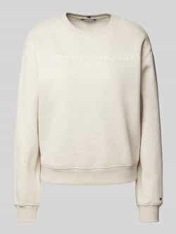 TOMMY HILFIGER Dames Truien & Vesten Mdrn Reg Corp Logo C-nk Swtshrt Beige