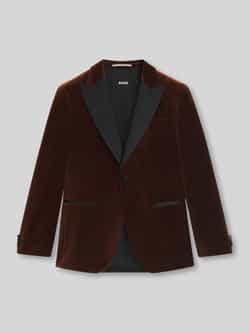 Boss Slim fit smokingjas van katoenfluweel model 'HUTSON'