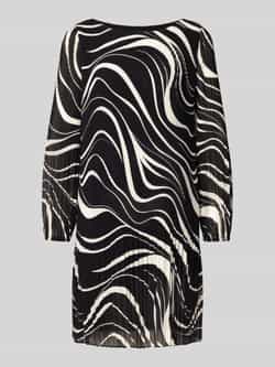 S.Oliver BLACK LABEL Loose fit plisséjurk met all-over motief