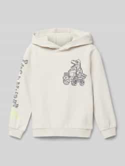 s.Oliver RED LABEL Regular fit sweatshirt van katoenmix met print aan de voor- en achterkant