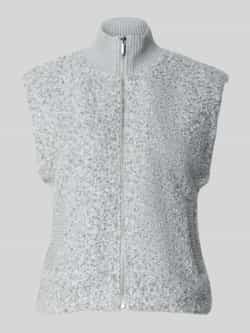 Opus Gilet met opstaande kraag en steekzakken model 'Guluni'