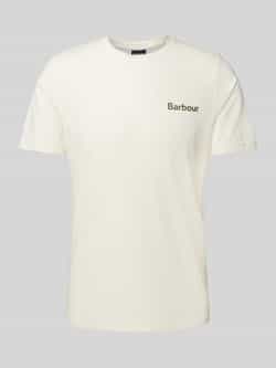 Barbour T-shirt met labelprint