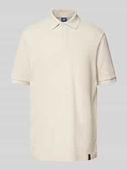G-Star Raw Poloshirt van viscose met labeldetail