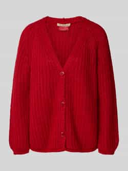 Smith and Soul Gebreid jack met V-hals en knoopsluiting