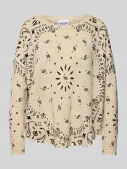 Kujten Oversized gebreide pullover met ronde hals model 'MELA'