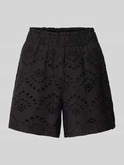 Pieces Regular fit korte broek van puur katoen model 'VILDE