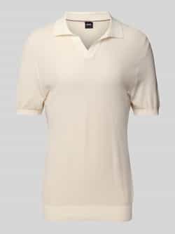 Boss Poloshirt met V-hals model 'Januluca'