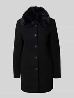 Vero Moda Regular fit lange jas met kraag van imitatiebont model 'AUTUMN'