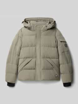 CARS JEANS Regular fit gewatteerd jack met logo-applicatie model 'Camden'