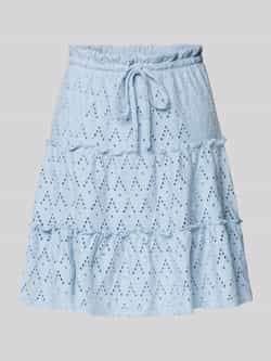 Vila Minirok met broderie anglaise model 'AMALINA'