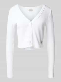 Calvin Klein Jeans Kort gebreid jack met knoopsluiting