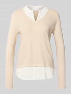 Comma Gebreide pullover met structuurmotief