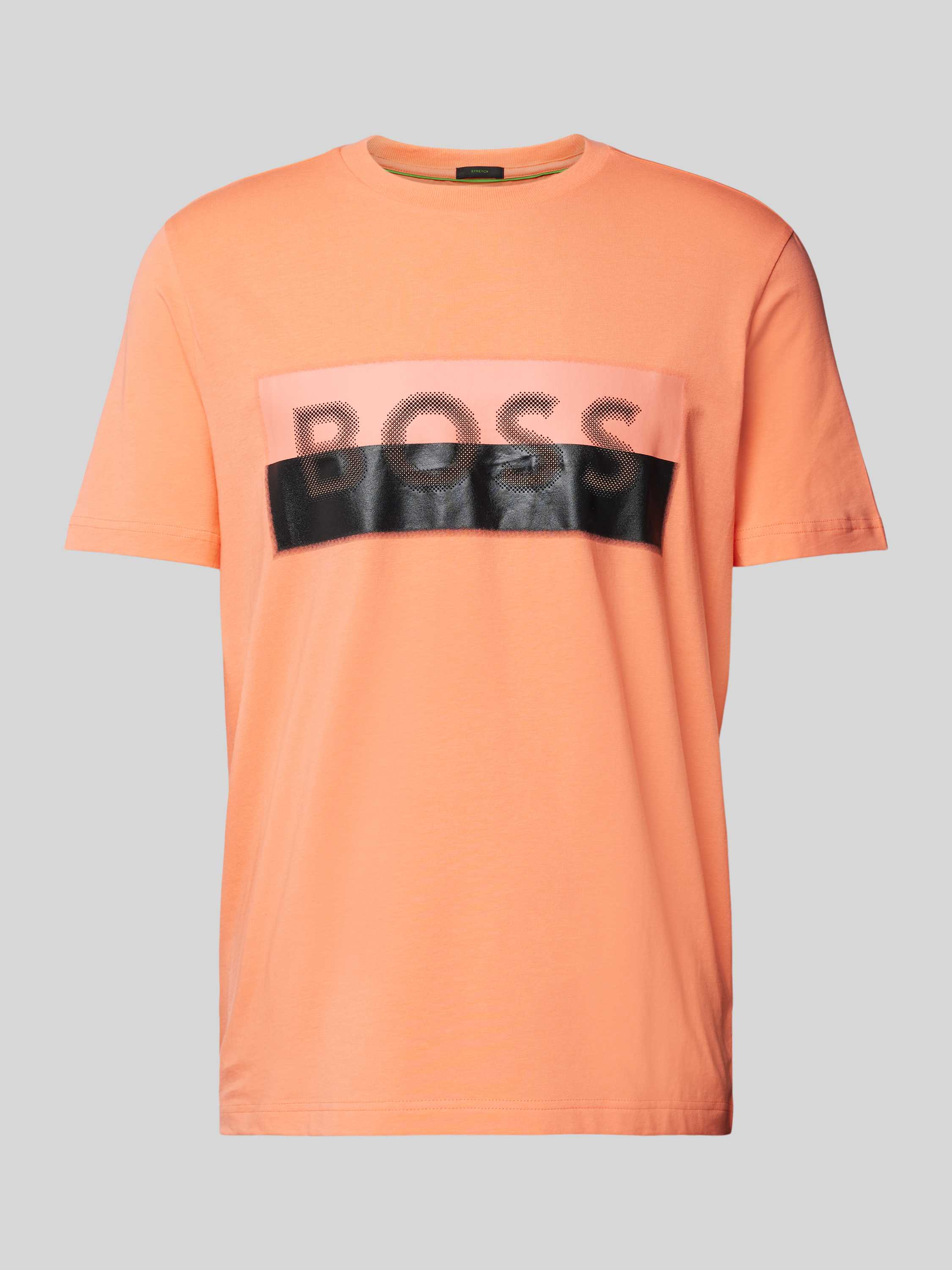 BOSS Green T-shirt met labelprint