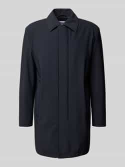 Strellson Regular fit lange jas met platte kraag model 'NARO'