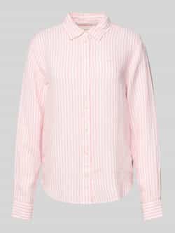 Gant Regular fit linnen overhemdblouse met logostitching