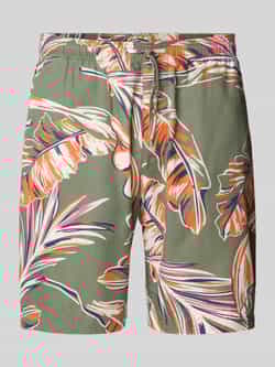 Tommy Hilfiger Regular fit bermuda met all-over motief