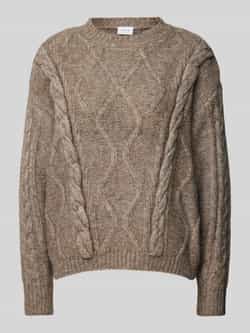 Vila Gebreide pullover met kabelpatroon model 'TOYA'