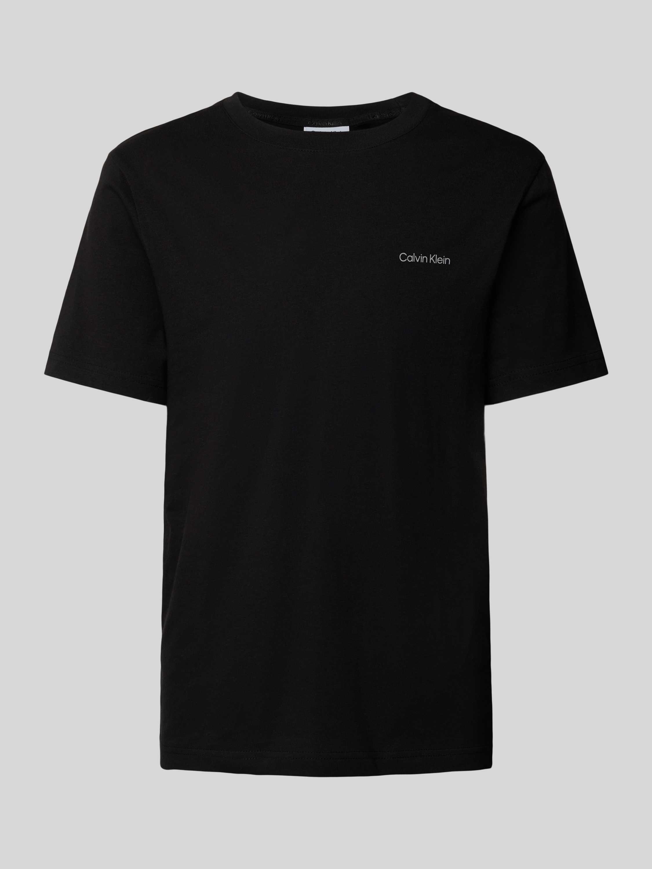 CK Calvin Klein T-shirt met labelprint model 'ENLARGED'