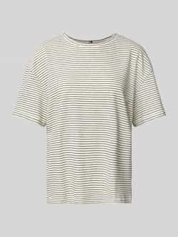 Tommy Hilfiger Relaxed fit T-shirt van een mix van linnen en katoen
