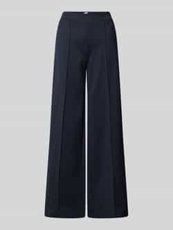 Ichi Wide leg stoffen broek met elastische band model 'KATE'