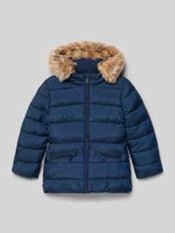 S.Oliver RED LABEL Regular fit gewatteerd jack met imitatiebont