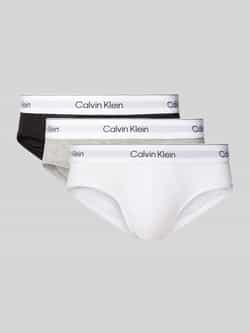Calvin Klein Underwear Slip met elastische band met label in een set van 3 stuks