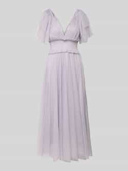 Lace & Beads Knielange cocktailjurk met V-hals
