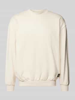 Carlo colucci Familie Oversize Sweatshirt Traditionele Stijl Beige Heren