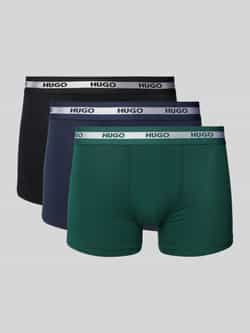 HUGO Boxershort met elastische band met logo in een set van 3 stuks