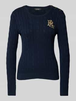 Lauren Ralph Lauren Gebreide pullover met labelstitching model 'MONTIVA'