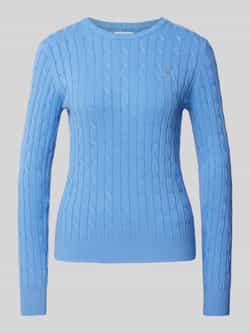 Gant Gebreide pullover met labelstitching
