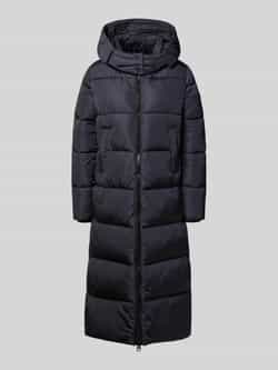SAVE THE DUCK Regular fit gewatteerde lange jas met steekzakken model 'Colette'