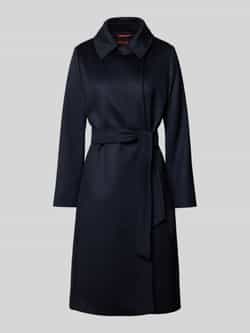 Max Mara Studio Regular fit lange jas van zuivere scheerwol model 'BCOLLAG'